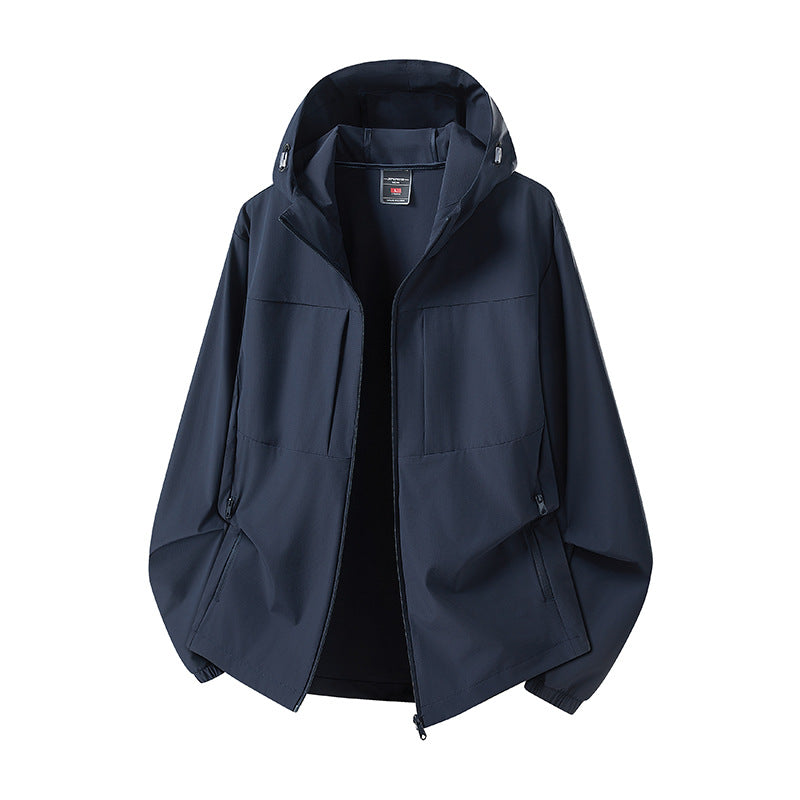 Damen Wetterfeste Outdoorjacke mit Kapuze Drune