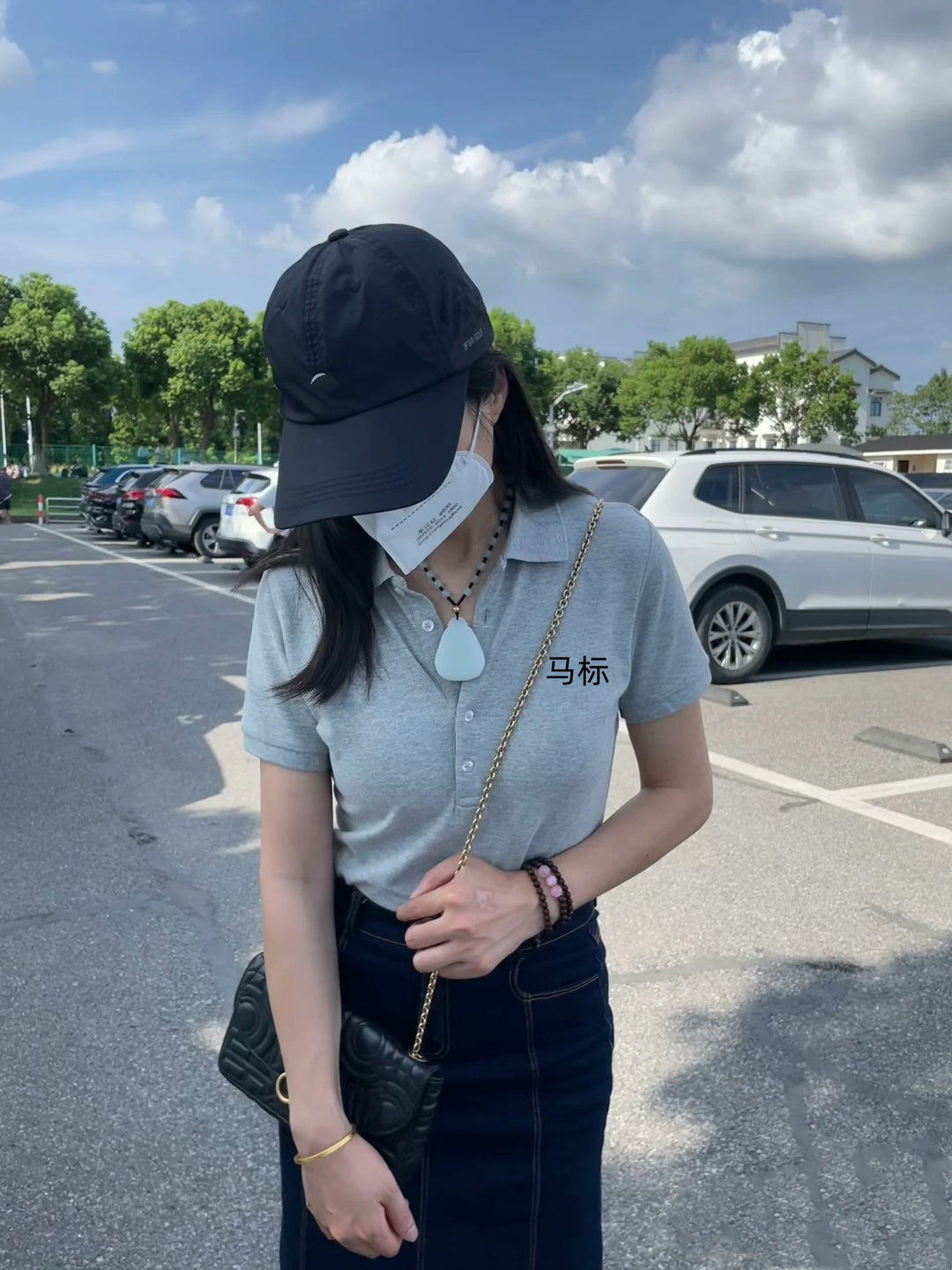 Damen Polo-Shirt mit Knopfleiste Drune