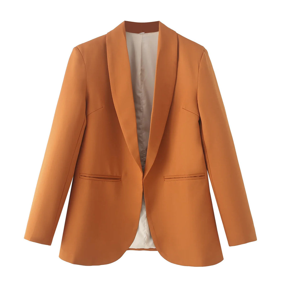 Damen eleganter Blazer mit modernem Schnitt und praktischen Taschen Drune