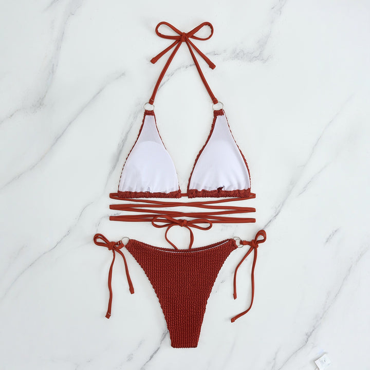 Damen Triangel-Bikini-Set mit verstellbaren Trägern Drune