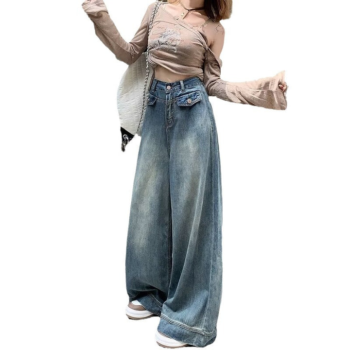 Damen weite Jeanshose Drune