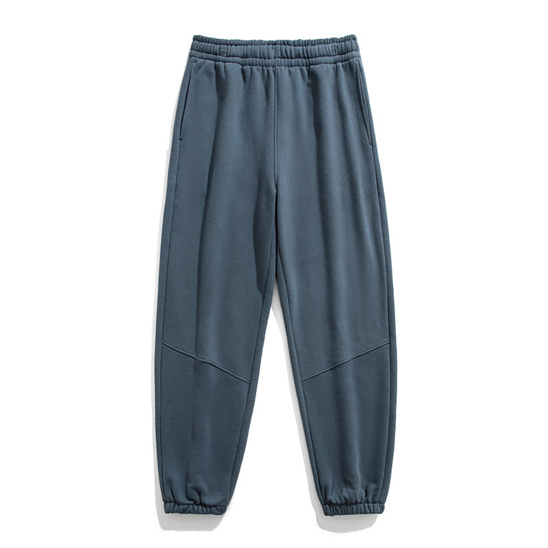 Herren Fleece-Jogginghose mit tapered Schnitt, elastischem Kordelbund & Knie-Paneelen Drune