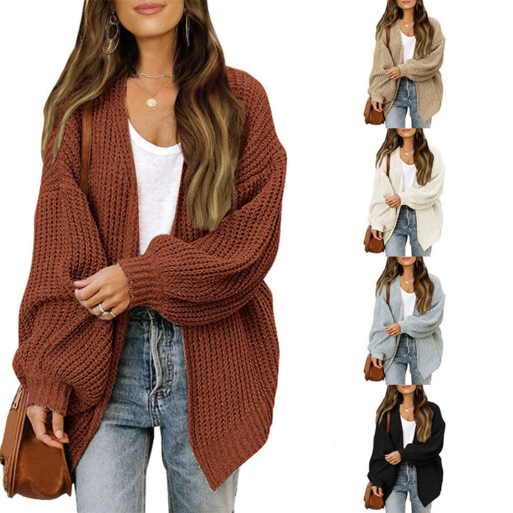 Damen Übergroßer Strickpullover Drune