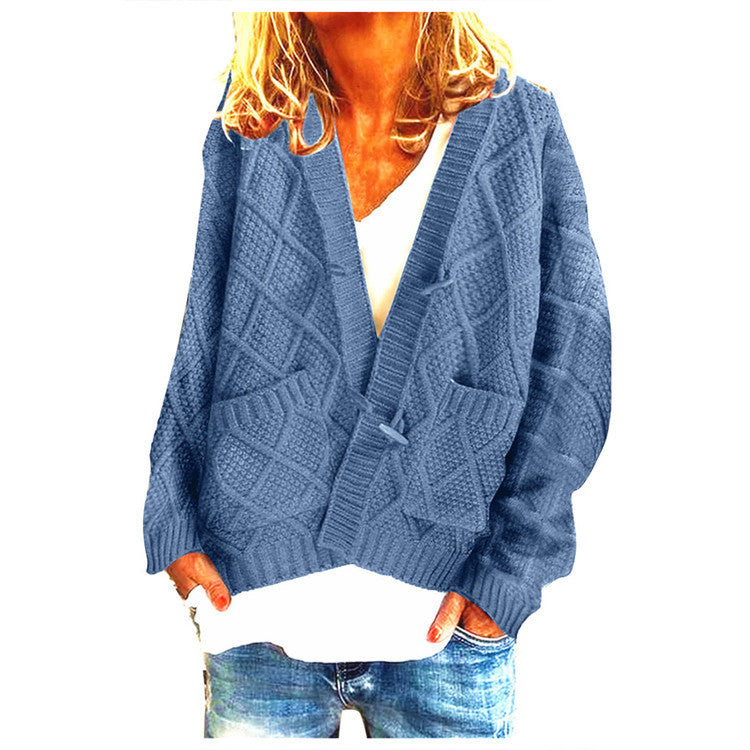 Damen Grobstrick-Cardigan mit praktischen Taschen und modernem Schnitt Drune