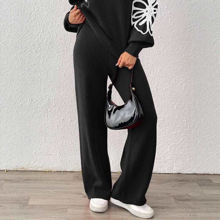 Damen Weite Strickhose Drune
