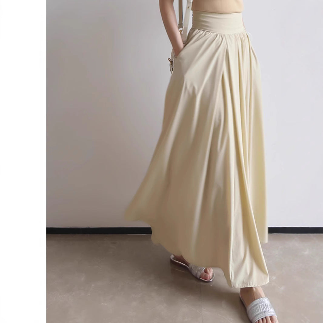 Damen Eleganter Maxi-Rock mit fließendem Schnitt Drune