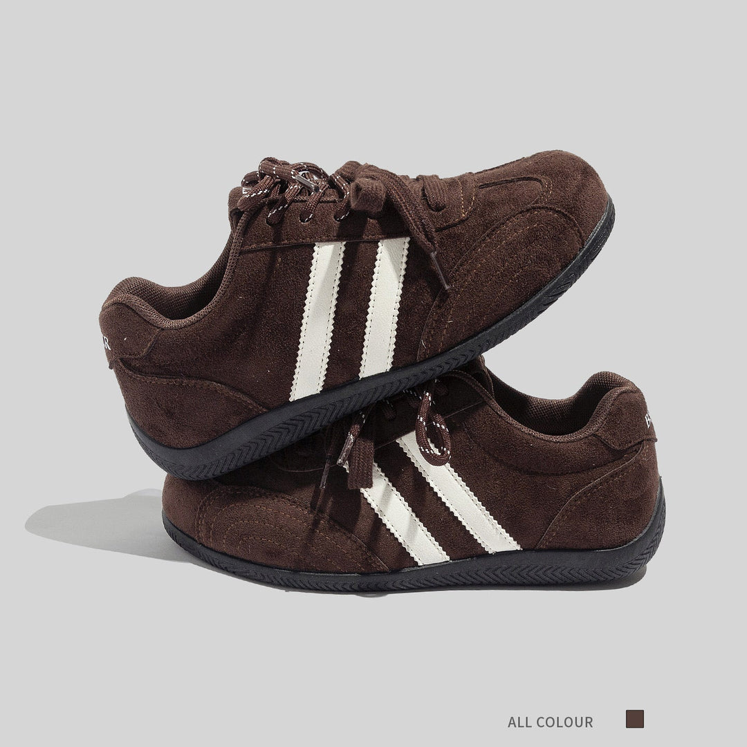 Damen Sportliche Sneaker mit rutschfester Gummisohle und weichem Wildleder-Obermaterial Drune