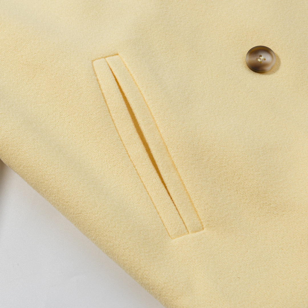 Damen elegante Übergangsjacke mit doppelter Knopfleiste und weichem Obermaterial Drune