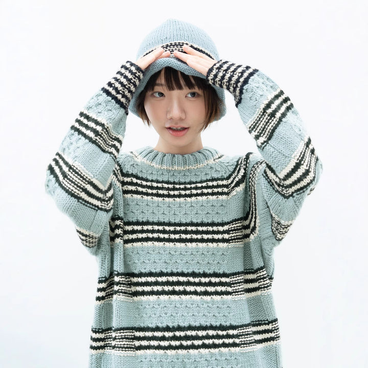 Damen gestrickter Pullover Drune