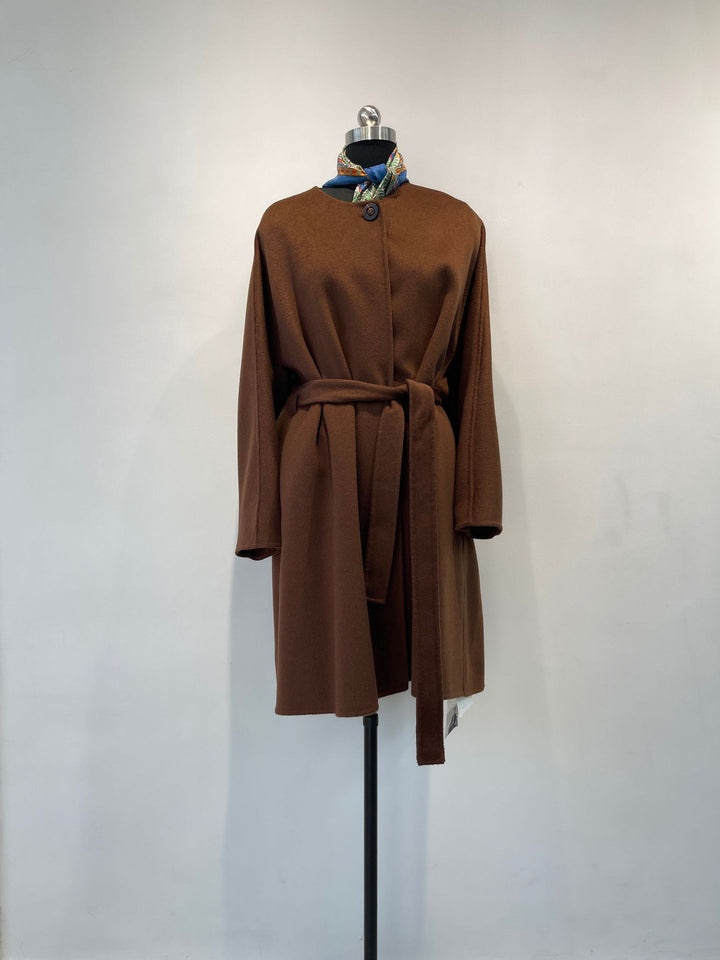 Damen Eleganter Gurtmantel Drune