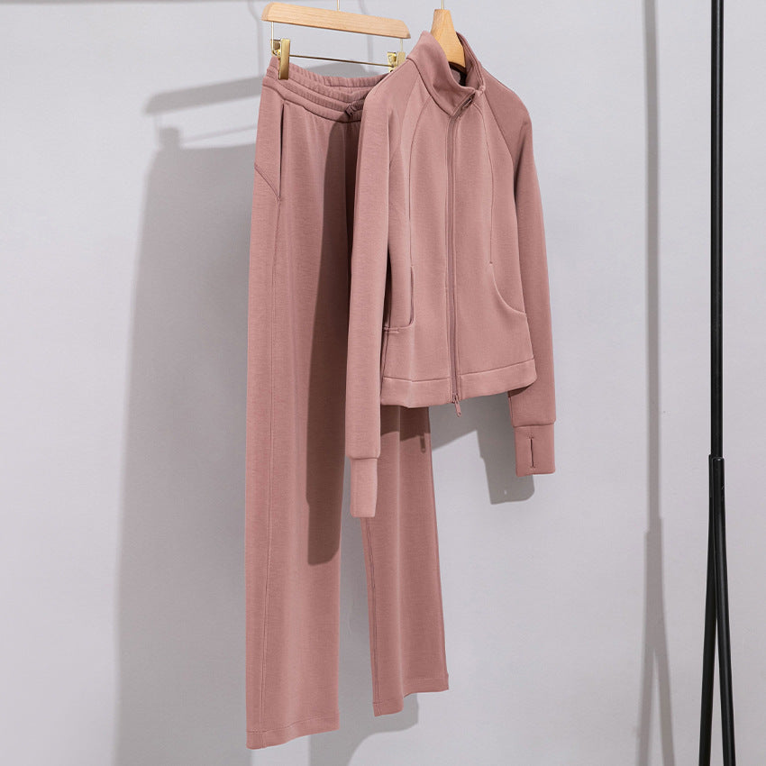 Damen Performance-Trainingsjacke mit Stehkragen und Daumenloch Drune