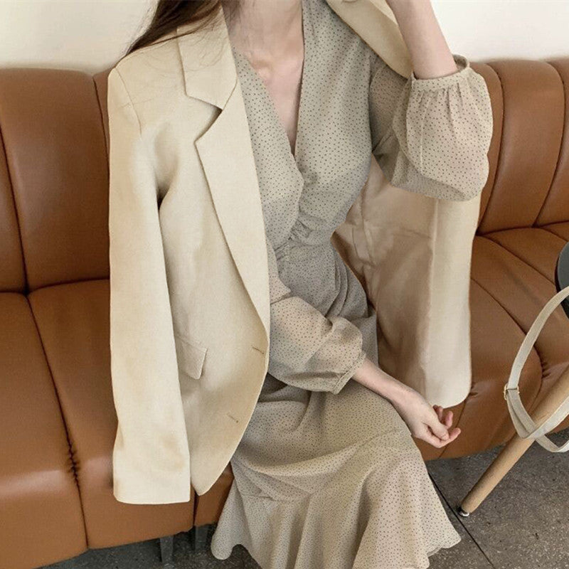 Damen Eleganter Schnitt Styles Blazer Drune
