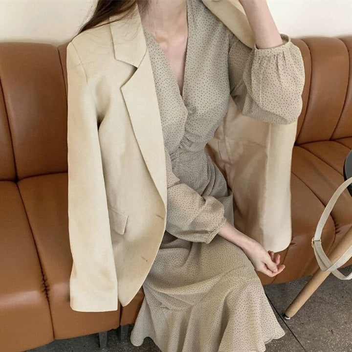 Damen Eleganter Schnitt Styles Blazer Drune