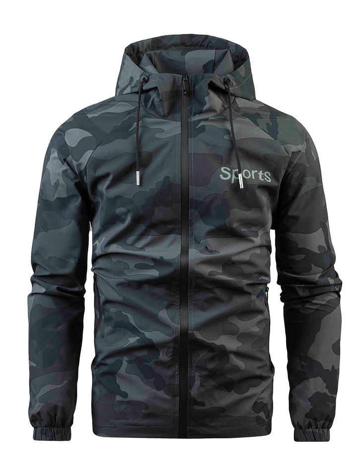 Herren Sportliche Camo-Funktionsjacke Drune