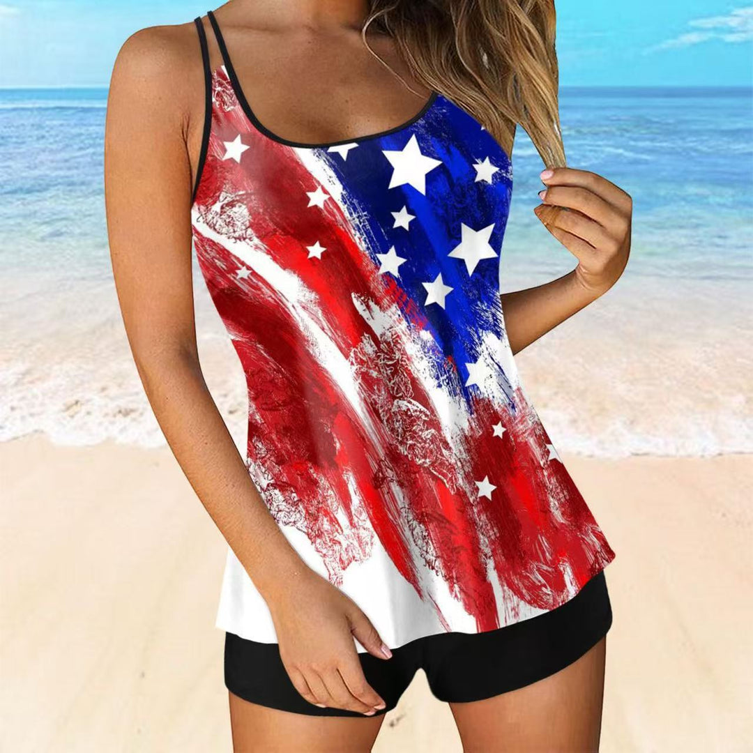Damen Tankini-Oberteil mit gestreiftem Design Drune