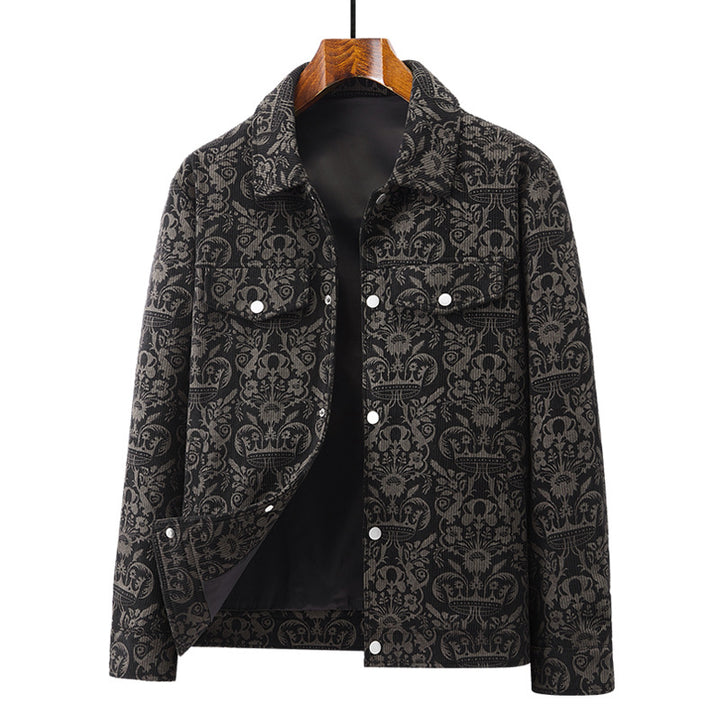 Damen Elegante Utility-Jacke mit floralem Muster Drune