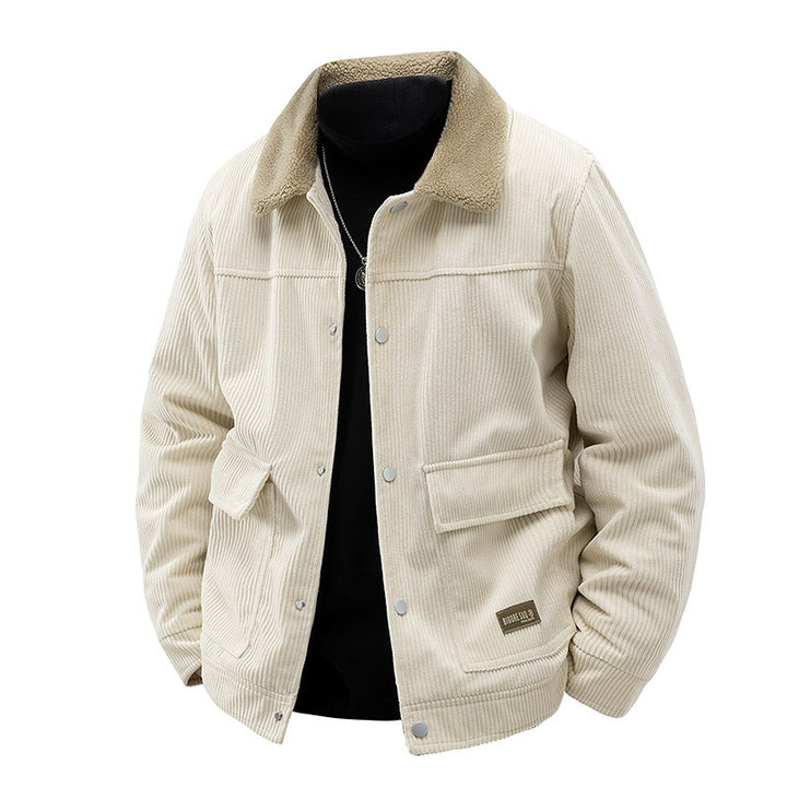 Herren Stilvolle Cordjacke Drune