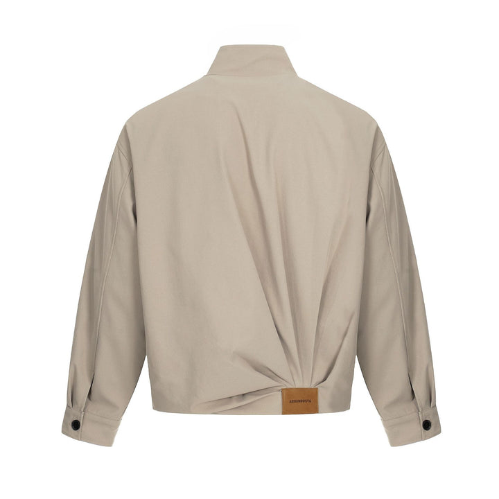 Herren Leichter Windbreaker‑Blouson mit Funnelkragen und verdeckten Reißverschlüssen Drune