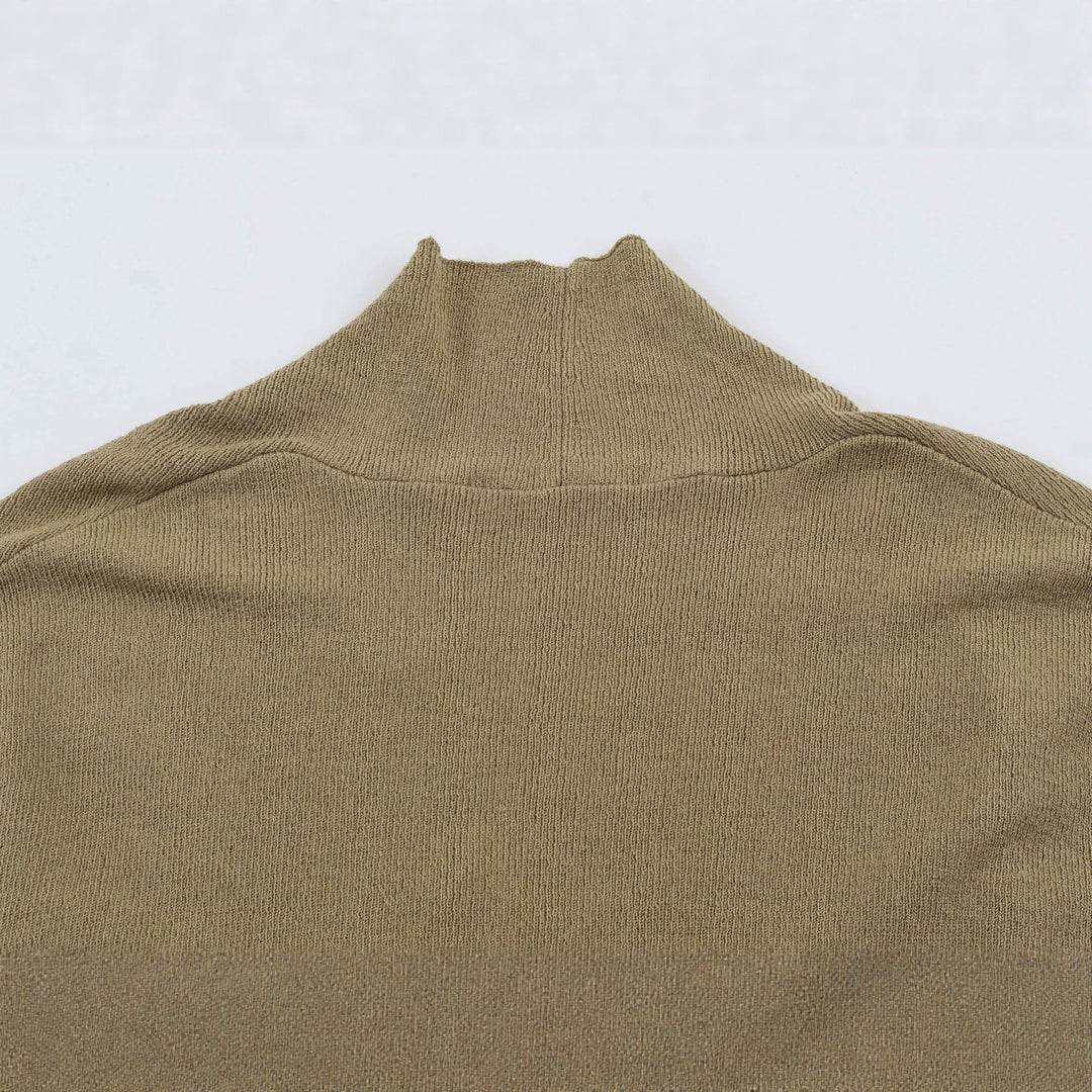 Damen Wickel-Strickpullover mit Gürtelring und tiefem V-Ausschnitt Drune