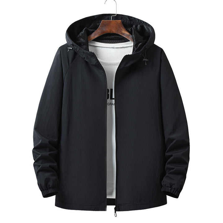 Herren Leichte Outdoorjacke mit Kapuze Drune
