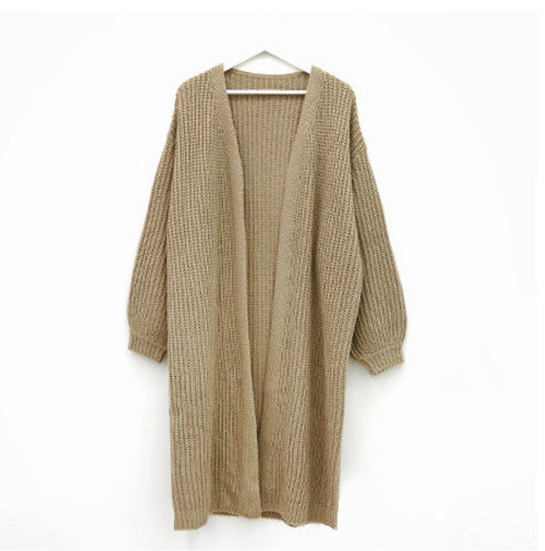Damen Grobstrick Cardigan mit offenem Schnitt Drune
