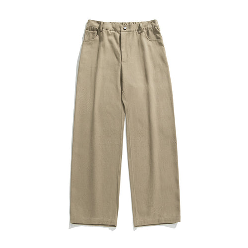 Damen Weite High‑Waist Twill-Hose mit Relaxed Fit und Bundfalten Drune