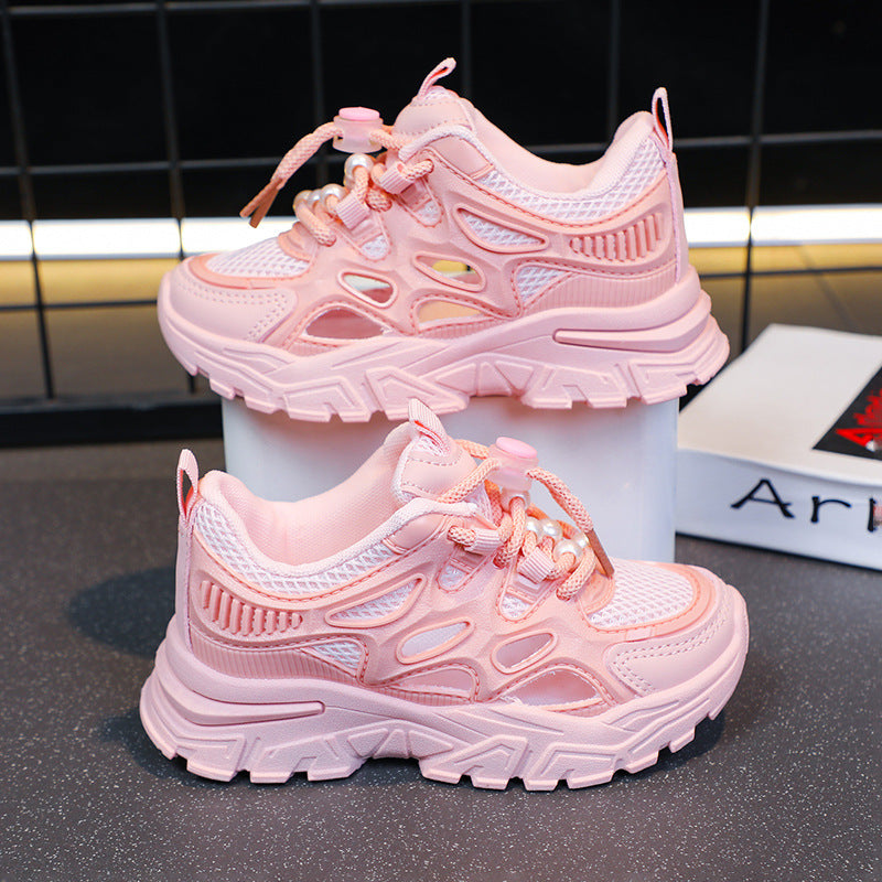 Mädchen Leichte Performance Sneakers mit Atmungsaktivem Mesh-Oberleder Drune