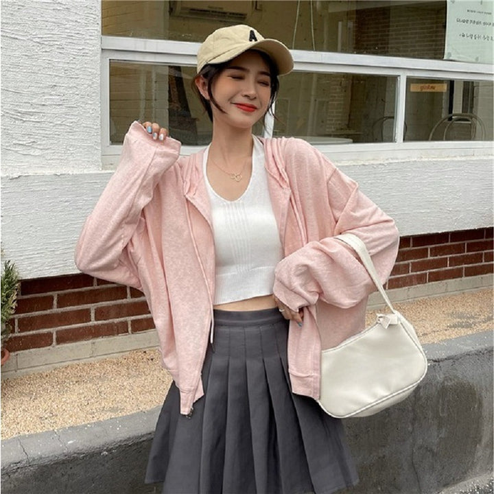 Damen Freizeitkapuzenjacke mit lässigem Schnitt und hochwertiger Baumwollmischung