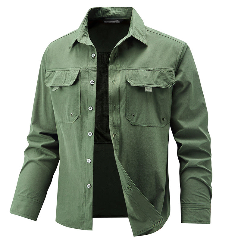 Herren Praktische Outdoor-Hemdjacke Drune