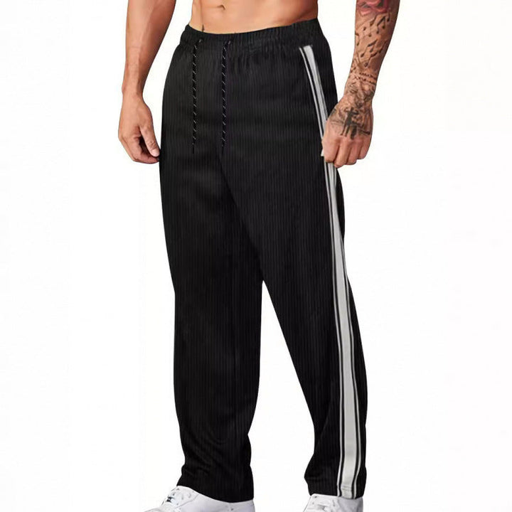 Herren Sportliche Freizeithose mit seitlichen Streifen Drune