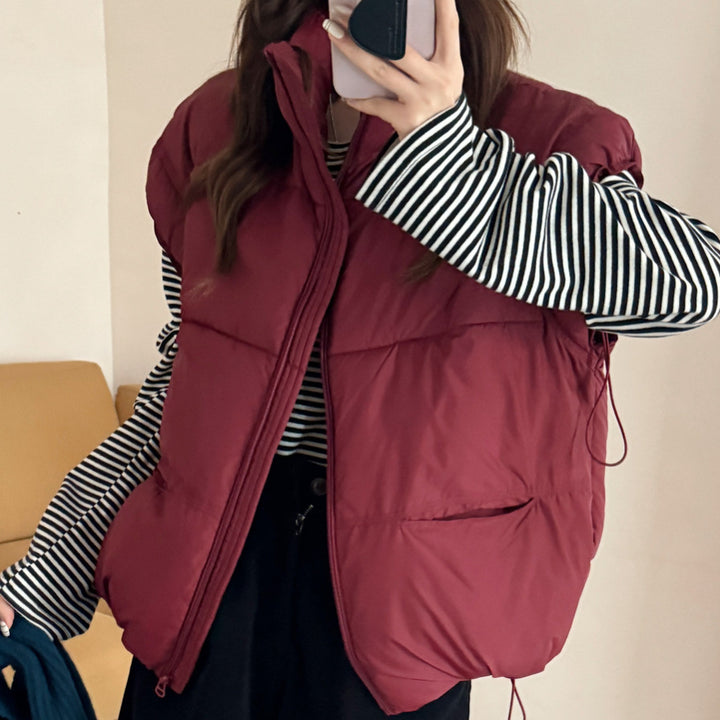 Damen Wattierte Freizeitjacke mit hohen Taschen und durchgehendem Reißverschluss Drune