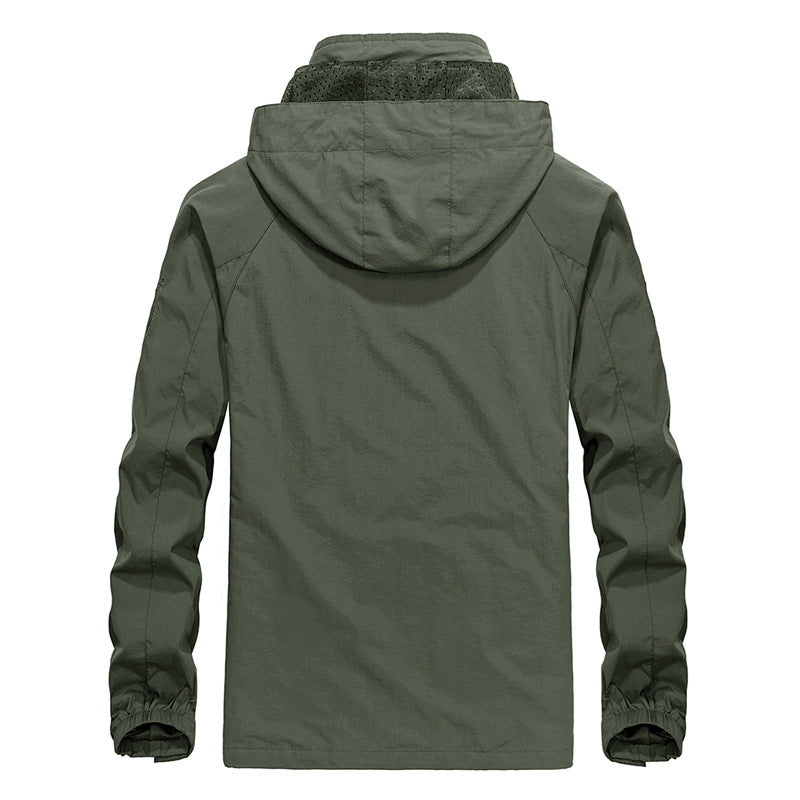 Herren Leichte Outdoorjacke mit Kapuze Drune