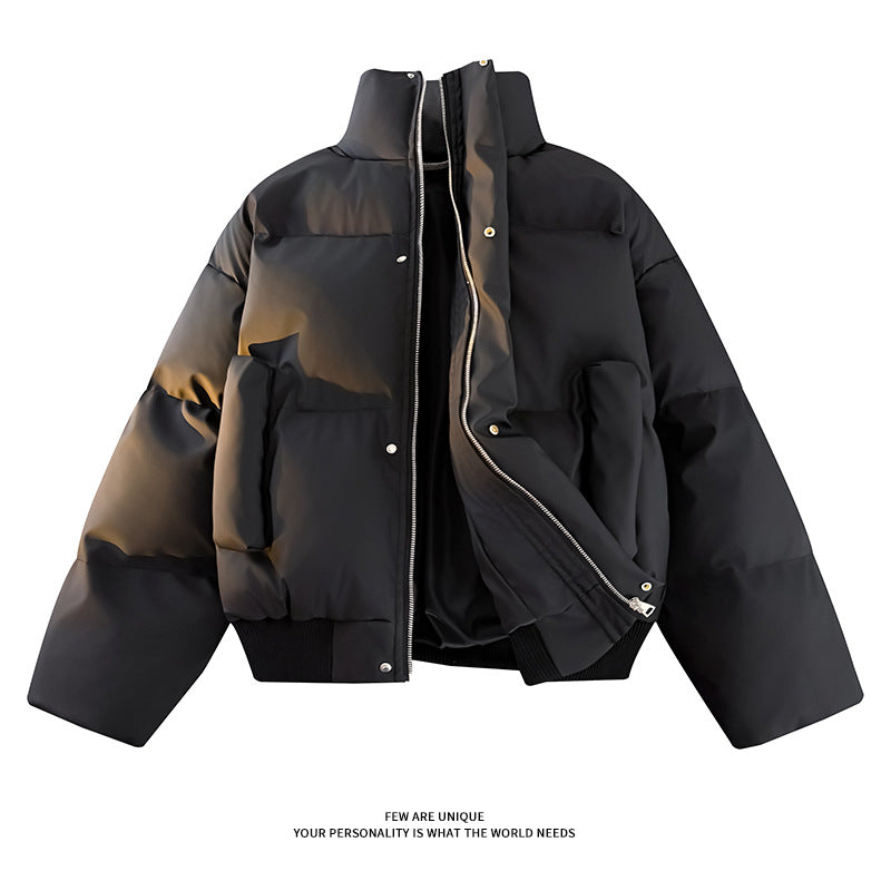 Herren Modische Steppjacke mit hohem Kragen und praktischen Taschen Drune