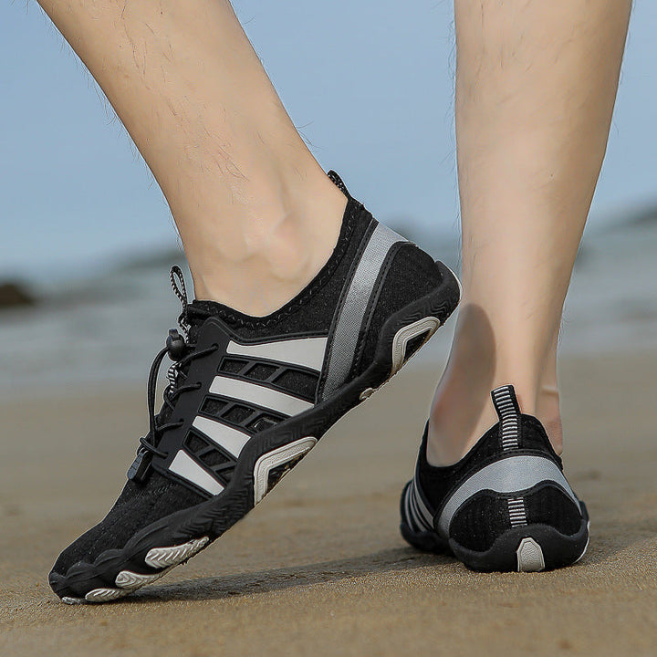Damen Freizeit-Sneaker mit atmungsaktiver Netz-Oberfläche und flexiblem Sohlenprofil Drune