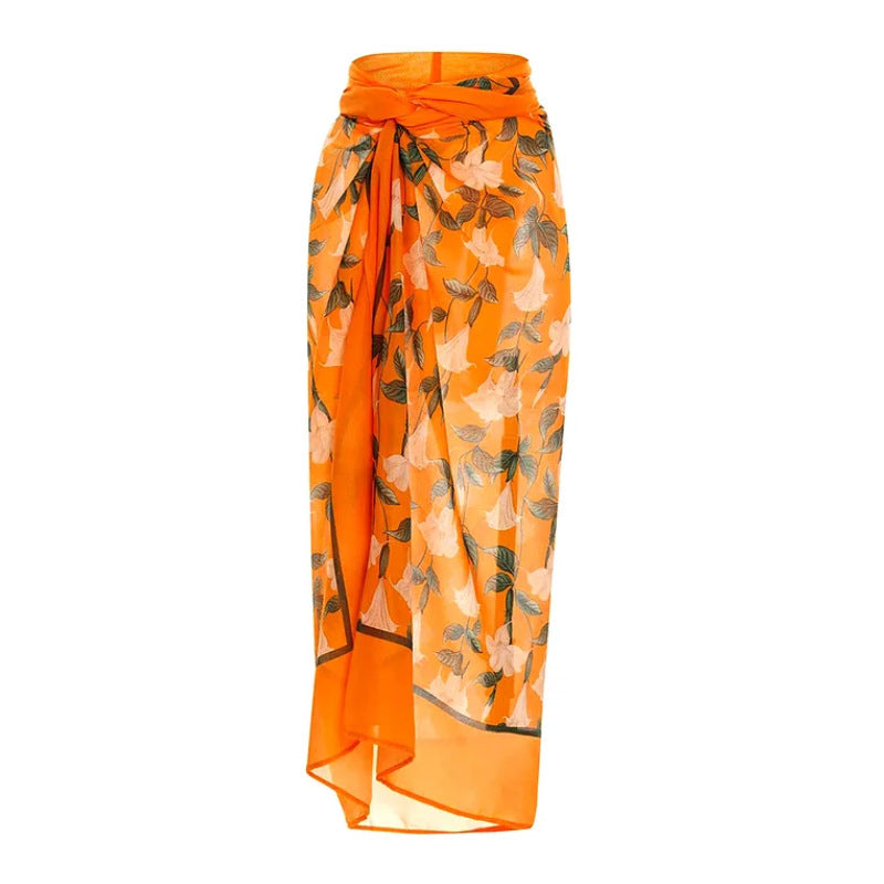 Damen Hochwertiger einteiliger Badeanzug mit außergewöhnlichem Schnitt und floralen Details Drune