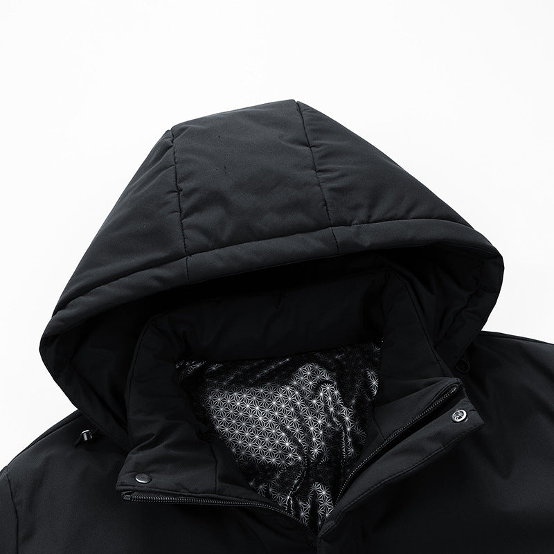 Herren Wasserabweisender Winterparka mit thermo-reflektierendem Steppfutter und Kapuze Drune