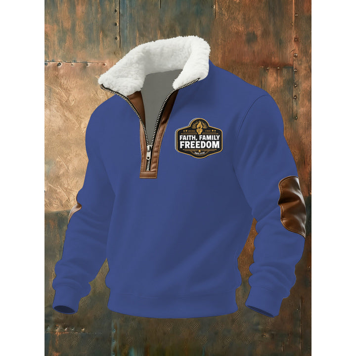 Herren Klassischer Kapuzenpullover mit Fleece-Detail Drune