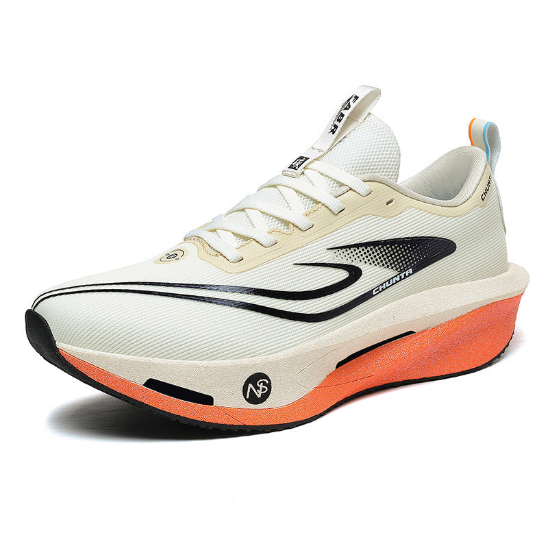 Unisex fließende Race-Performance-Sneaker mit hochprofilierter reaktiver Schaum-Zwischensohle und nahtlosem Leichtstrick-Obermaterial Drune