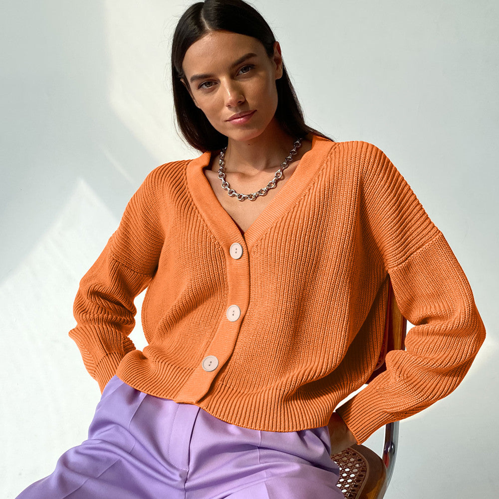 Damen lässiger Strickcardigan Drune