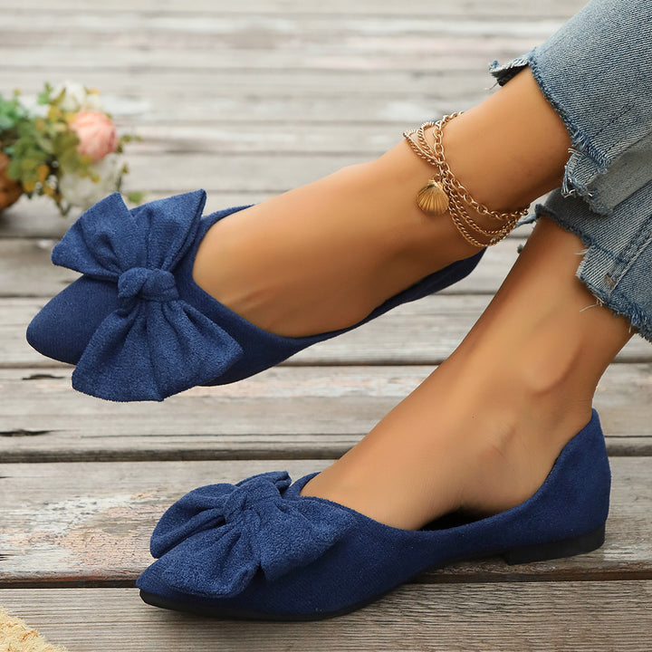 Damen Ballerina-Schuhe mit elegantem Schleifendetail und rutschfester Sohle Drune