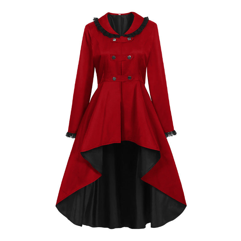 Damen nan romantisches Maxikleid mit Carmen-Ausschnitt, Puffärmeln, tailliertem Mieder und seitlicher Raffung Drune