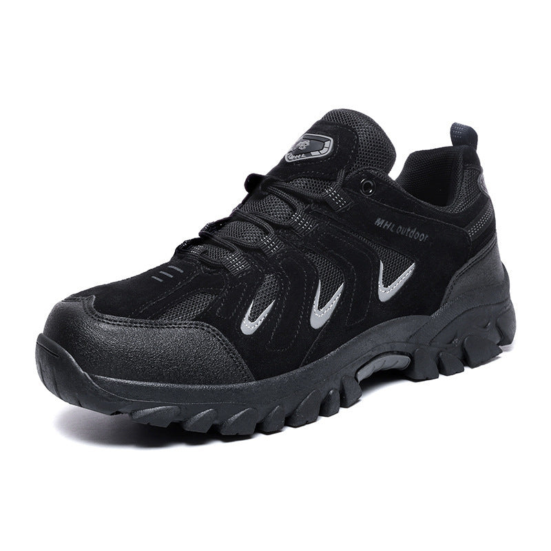 Herren nan urbaner Outdoor-Utility-Schnürschuh mit verstärkter Schutzkappe, atmungsaktiven Mesh-Einsätzen und griffiger Profilsohle Drune