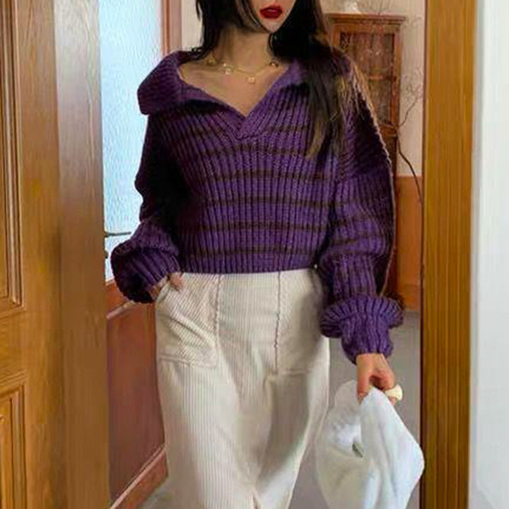 Damen Strickpullover Drune