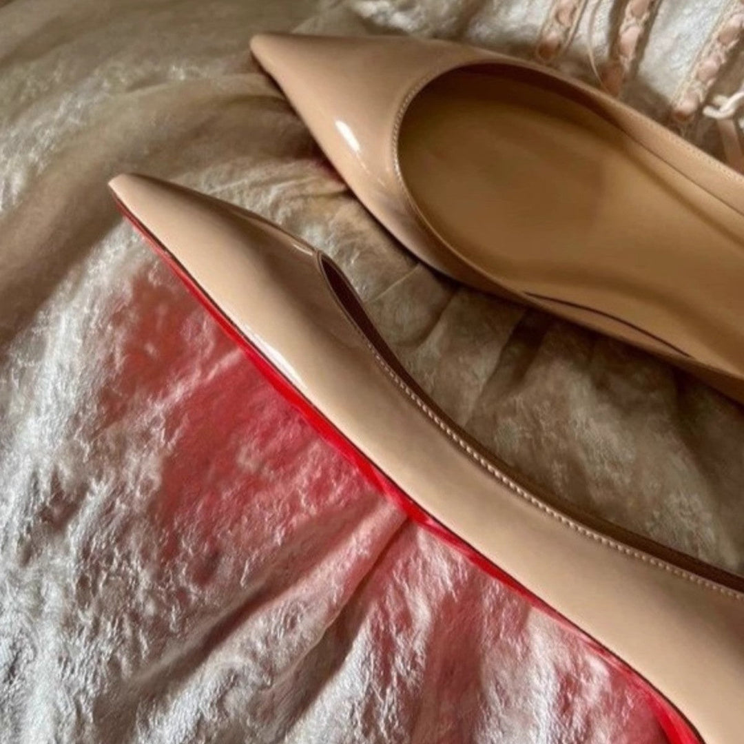 Damen spitze Ballerinas mit moderner Silhouette Drune