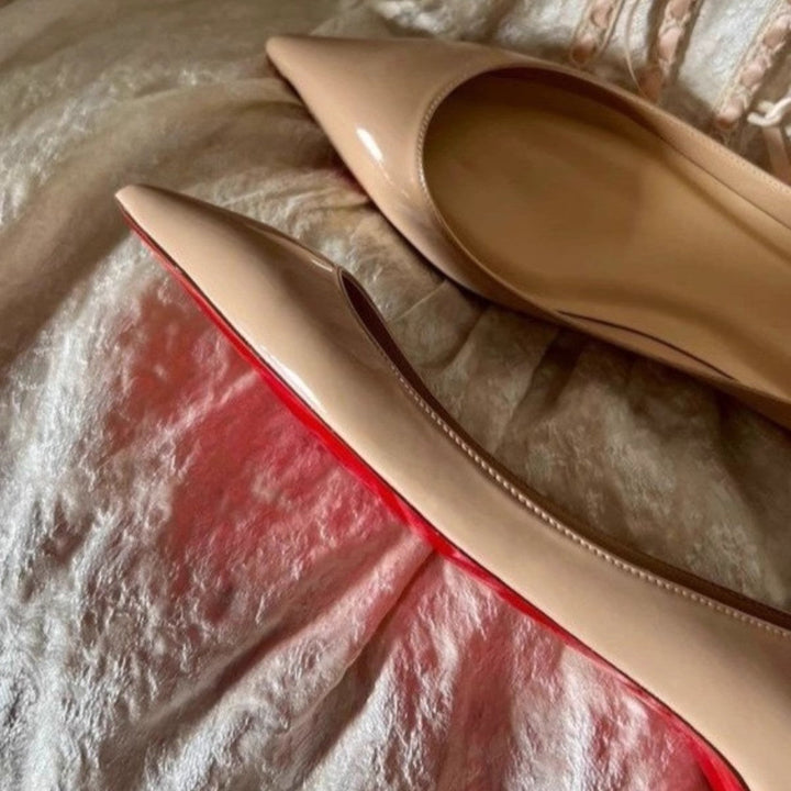 Damen spitze Ballerinas mit moderner Silhouette Drune