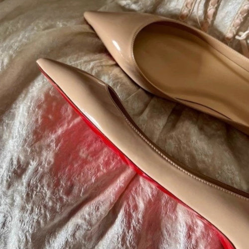 Damen spitze Ballerinas mit moderner Silhouette Drune