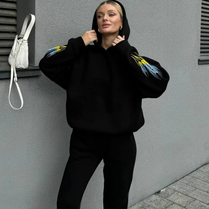 Damen Sportliches Set aus Hoodie und Jogginghose Drune