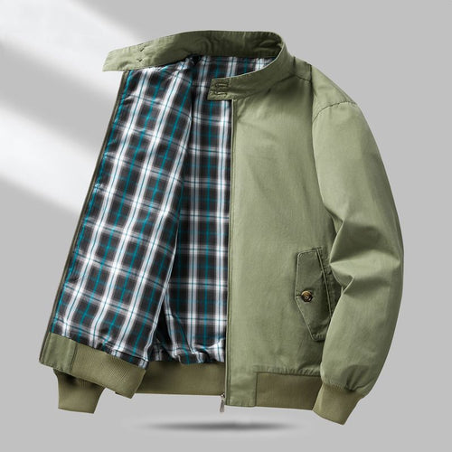 Herren Leichte Übergangsjacke mit Karo-Innenfutter Drune