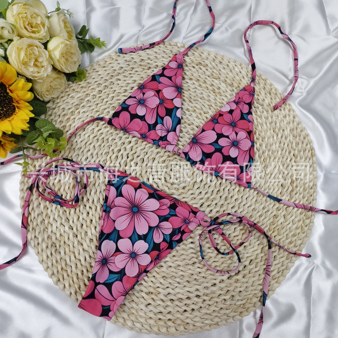Damen Triangel-Bikini mit verspieltem Punkten-Design Drune
