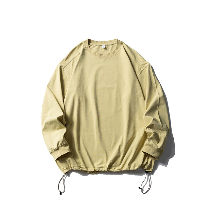 Unisex Oversize-Sweatshirt mit verstellbarem Kordelzugsaum, Raglanärmeln und Rippbündchen Drune